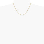 14K Yellow Gold 1mm Round Open Link Cable Chain Necklace 14"-30" - Product Photo