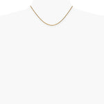 14K Yellow Gold 1.7 mm Diamond-Cut Spiga Chain Necklace 16"-30" - Product Photo