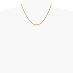 14K Yellow Gold 1.7 mm Diamond-Cut Spiga Chain Necklace 16"-30" - Product Photo
