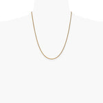 14K Yellow Gold 1.7 mm Diamond-Cut Spiga Chain Necklace 16"-30" - Product Photo