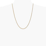 14K Yellow Gold 1.7 mm Diamond-Cut Spiga Chain Necklace 16"-30" - Product Photo