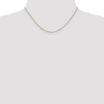 14k 1.25mm Flat Figaro Pendant Chain - Product Photo