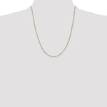 14k 1.25mm Flat Figaro Pendant Chain - Product Photo