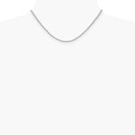 14K White Gold 2.25 mm Parisian Wheat Chain Necklace 16"-24" - Product Photo