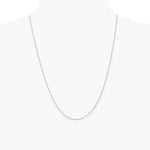 14K White Gold .9mm Cable with Lobster Clasp Chain Necklace 14"-24" - Product Photo