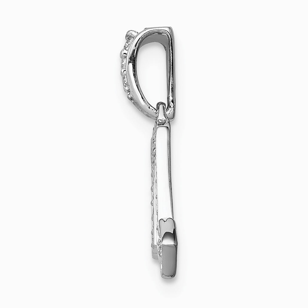 14K White Gold Diamond Scorpio Zodiac Pendant - Product Photo
