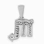 14K White Gold Diamond Scorpio Zodiac Pendant - Product Photo