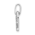 14k White Gold 1/15ct. Diamond Heart Pendant - Product Photo