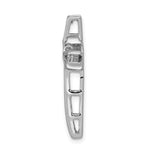 14K White Gold 1/15ct. Vibrant Moving Diamond Cross Chain Slide - Product Photo