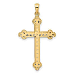 14K Yellow Gold 1/4ct. Diamond Cross Pendant - Product Photo