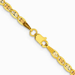 14K Tri-Color 2.75mm Tri-color Gold Pavé Valentino Chain Necklace 16"-26" - Product Photo