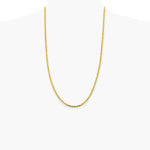 14K Tri-Color 2.75mm Tri-color Gold Pavé Valentino Chain Necklace 16"-26" - Product Photo