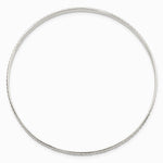 Sterling Silver Diamond Cut Slip-on Bangle - Product Photo