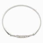 Sterling Silver Polished Celtic Bangle - Product Photo