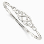 Sterling Silver Polished Celtic Bangle - Product Photo