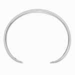 Sterling Silver Polished 15mm Domed Cuff Bangle - Product Photo