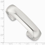 Sterling Silver Polished 15mm Domed Cuff Bangle - Product Photo