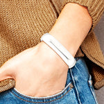 Sterling Silver Polished 15mm Domed Cuff Bangle - Product Photo