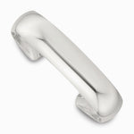 Sterling Silver Polished 15mm Domed Cuff Bangle - Product Photo