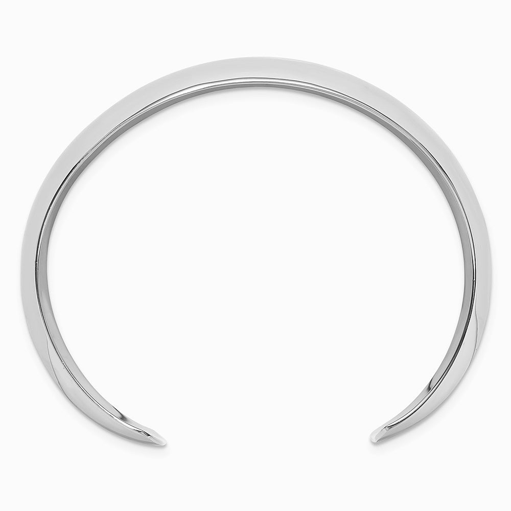 Sterling Silver Polished 20mm Domed Cuff Bangle - Product Photo