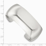 Sterling Silver Polished 25mm Domed Cuff Bangle - Product Photo