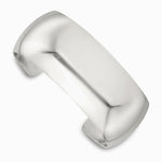 Sterling Silver Polished 25mm Domed Cuff Bangle - Product Photo