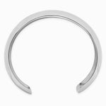 Sterling Silver Polished 30mm Domed Cuff Bangle - Product Photo