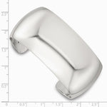 Sterling Silver Polished 30mm Domed Cuff Bangle - Product Photo
