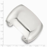 Sterling Silver Polished 40mm Domed Cuff Bangle - Product Photo