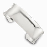 Sterling Silver Polished 20mm Concave Cuff Bangle - Product Photo