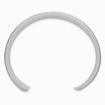 Sterling Silver Polished 25mm Concave Cuff Bangle - Product Photo