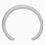 Sterling Silver Polished 30mm Concave Cuff Bangle - Product Photo