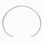 Sterling Silver 30mm Flat Hammered Cuff Bangle - Product Photo