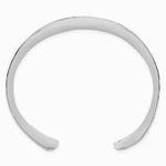 Sterling Silver 25mm Concave Hammered Cuff Bangle - Product Photo