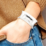 Sterling Silver 30mm Concave Hammered Cuff Bangle - Product Photo
