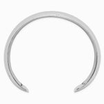 Sterling Silver 20mm Domed Hammered Cuff Bangle - Product Photo