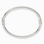 Sterling Silver Polished Hinged Baby Bangle - Product Photo