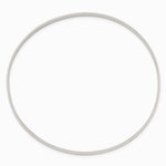 Sterling Silver 4.5mm Solid Polished Plain Slip-On Bangle Bracelet - Product Photo
