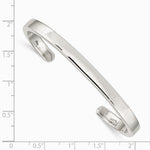 Sterling Silver 5mm Cuff Bangle - Product Photo