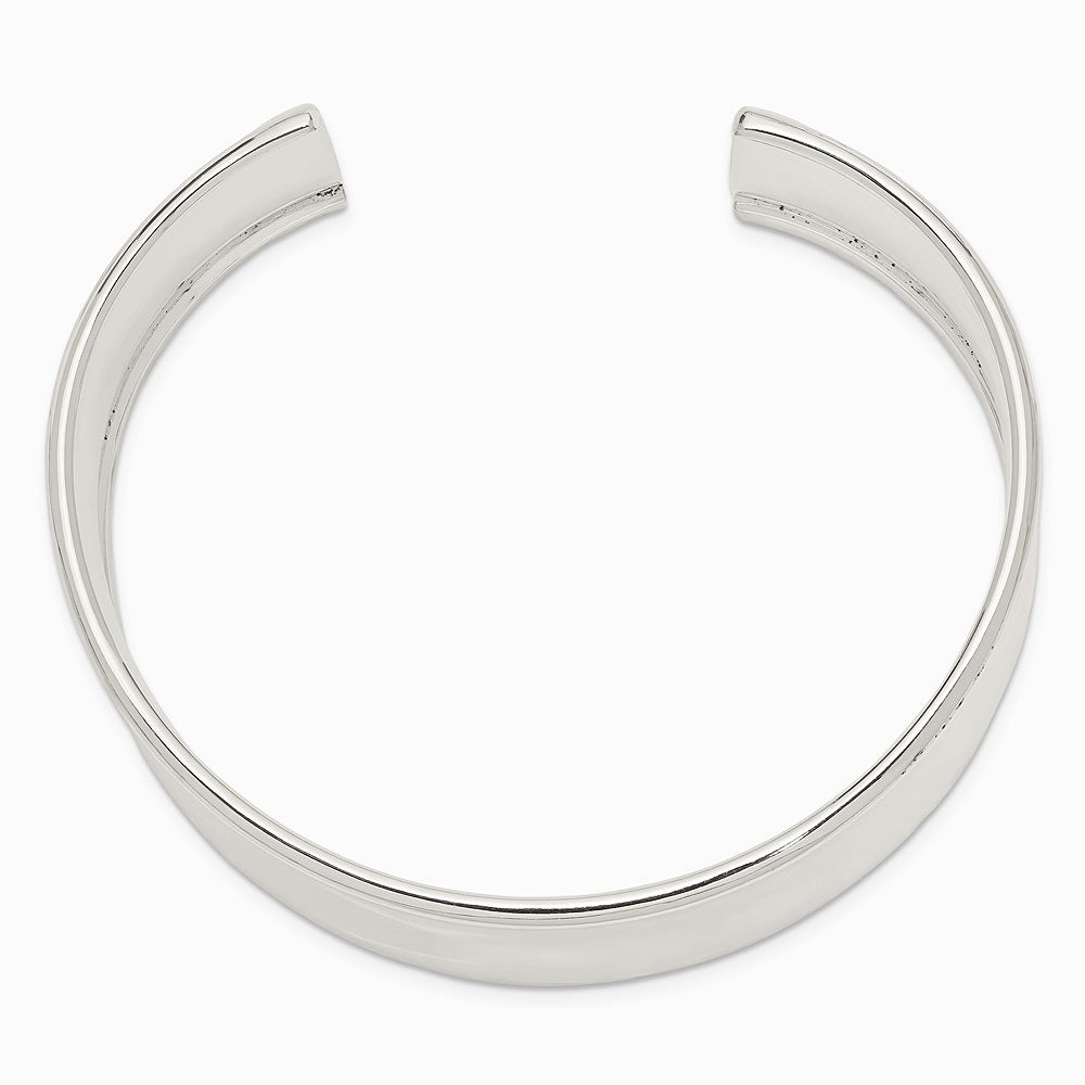 Sterling Silver 20mm Cuff Bangle Bracelet - Product Photo