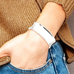 Sterling Silver 20mm Cuff Bangle Bracelet - Product Photo