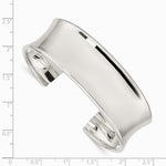 Sterling Silver 20mm Cuff Bangle Bracelet - Product Photo