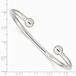Sterling Silver Cuff Bangle Bracelet - Product Photo