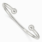 Sterling Silver Cuff Bangle Bracelet - Product Photo
