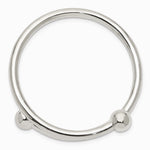Sterling Silver Polished Flexible Baby Bangle Bracelet - Product Photo