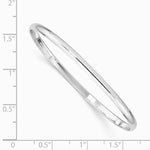 Sterling Silver RH-plated Polished 3mm Slip On Children's Bangle Bracelet - Product Photo