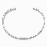 Sterling Silver Rhodium-plated Polished 6mm Children's Cuff Bangle - Product Photo