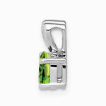 Sterling Silver Rhodium-plated Peridot Pendant - Product Photo