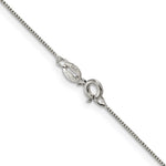 Sterling Silver .6mm Box Chain Necklace 14"-30" - Product Photo