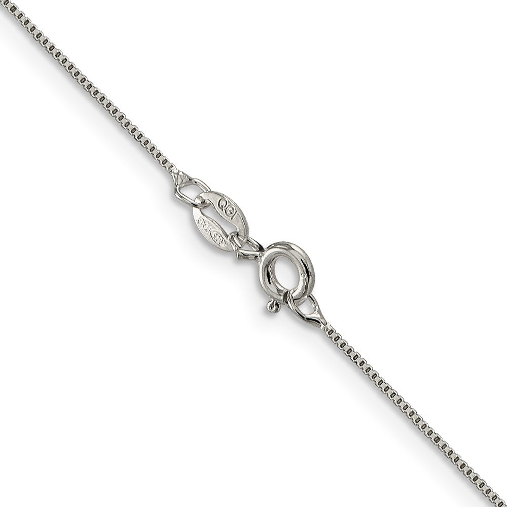 Sterling Silver .6mm Box Chain Necklace 14"-30" - Product Photo